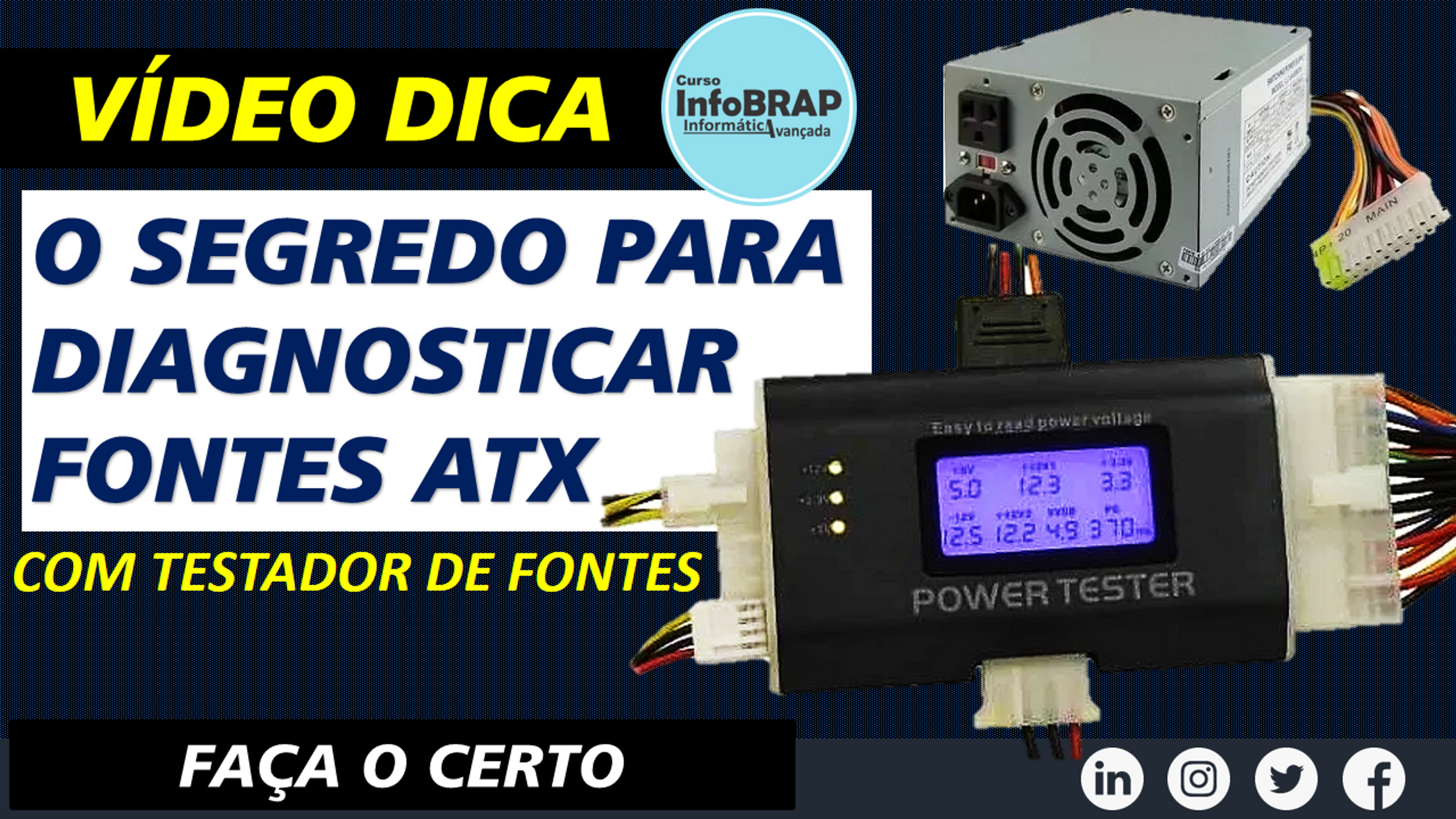 Como Testar Fonte ATX: Passo a Passo com Testador de Fontes"